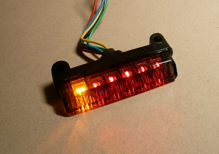 Mini LED Rücklicht mit Blinker-STR-659.22/BK