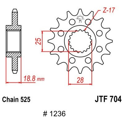 front sprocket, HQV 900 Nuda