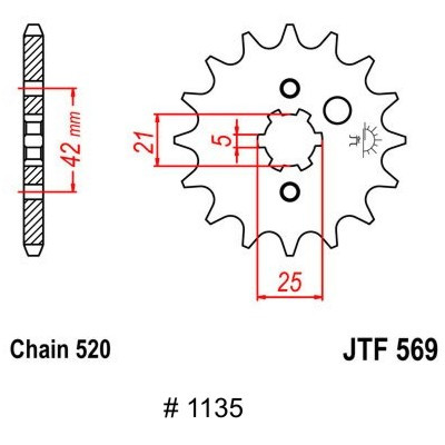 front sprocket, KX 250 87-98