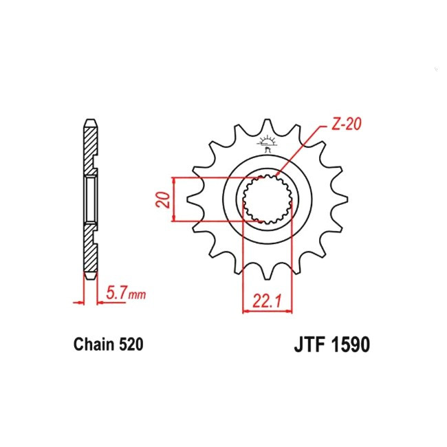 front sprocket, YZF/WRF 250 01-