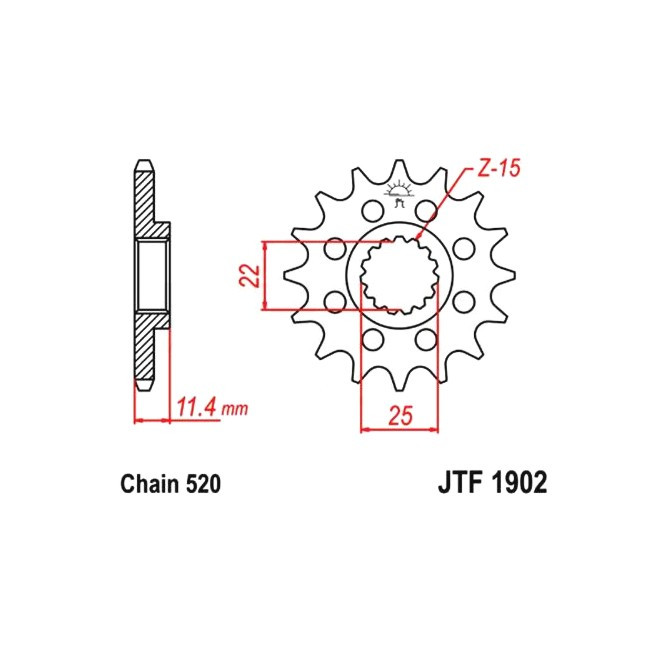 front sprocket, KTM LC4 90-