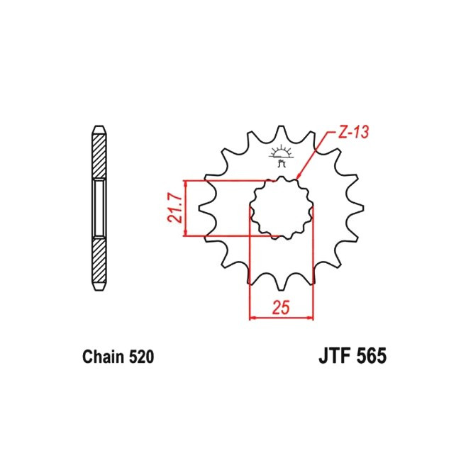 front sprocket, YZ 250 99-