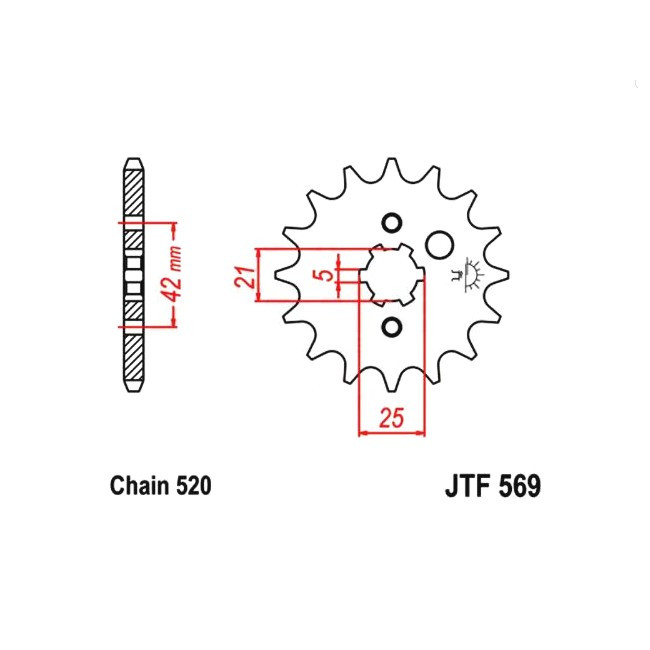 front sprocket KX 500 87-04,