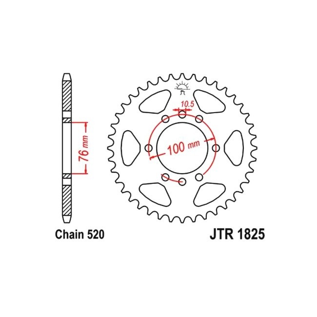 Kettenrad DR 750 88,