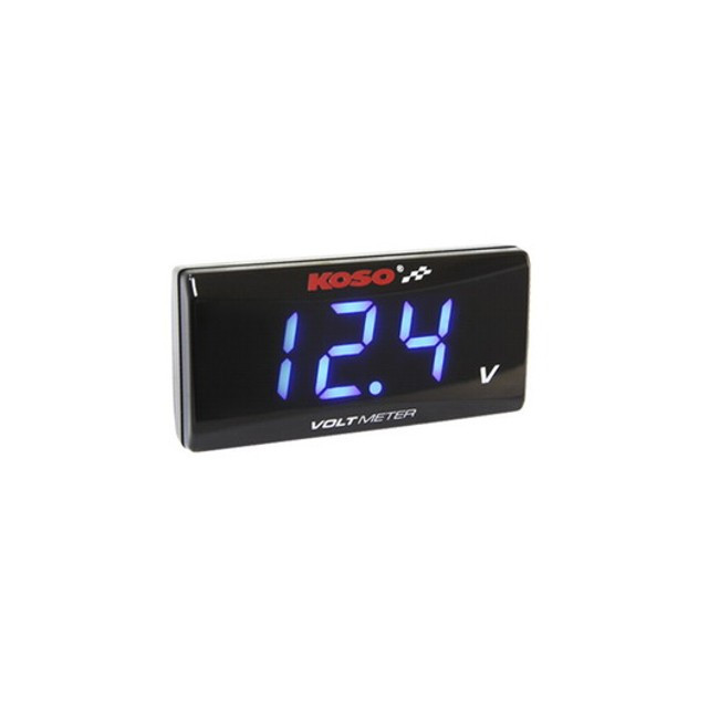 KOSO SUPER SLIM voltmeter, blue