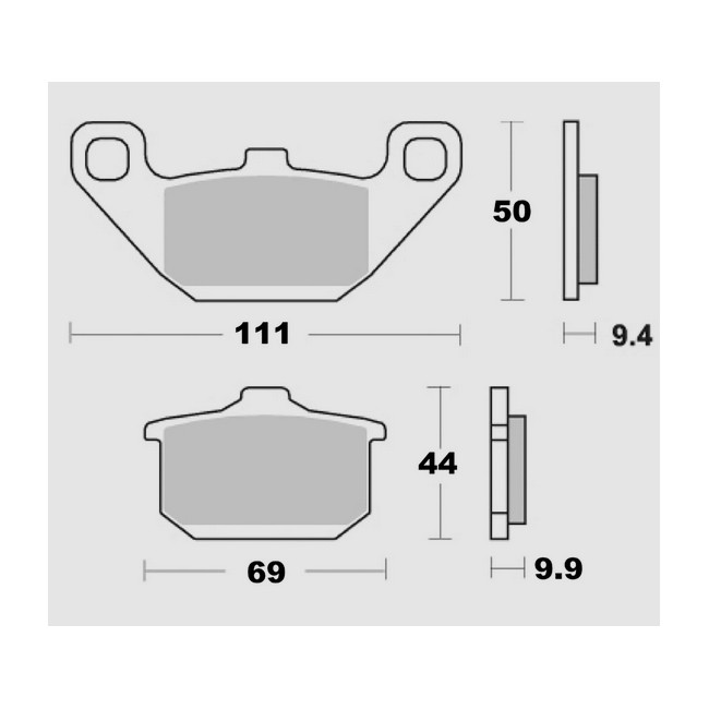 rear brake pads, LC4 92-94