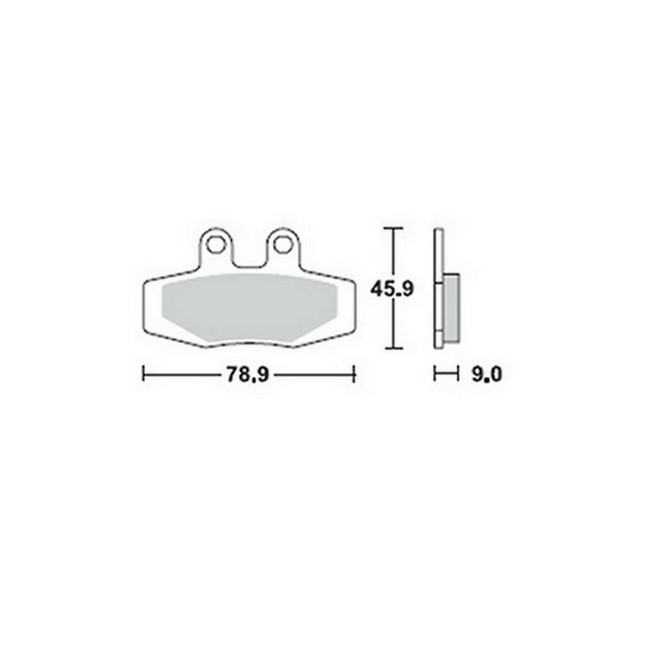 Vorder-/Hinterrad-Bremsbelag, LC4 88-91