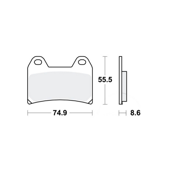 front brake pads, DUKE/SMC