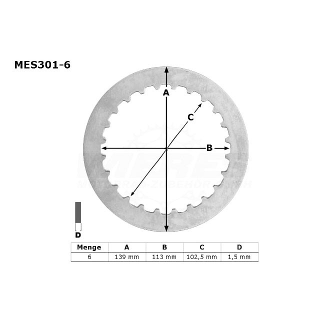 clutch friction plates, DR 650 90-95