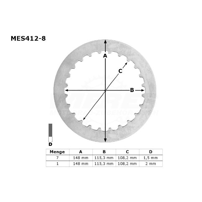 clutch friction plates,  DR 650SE 96-