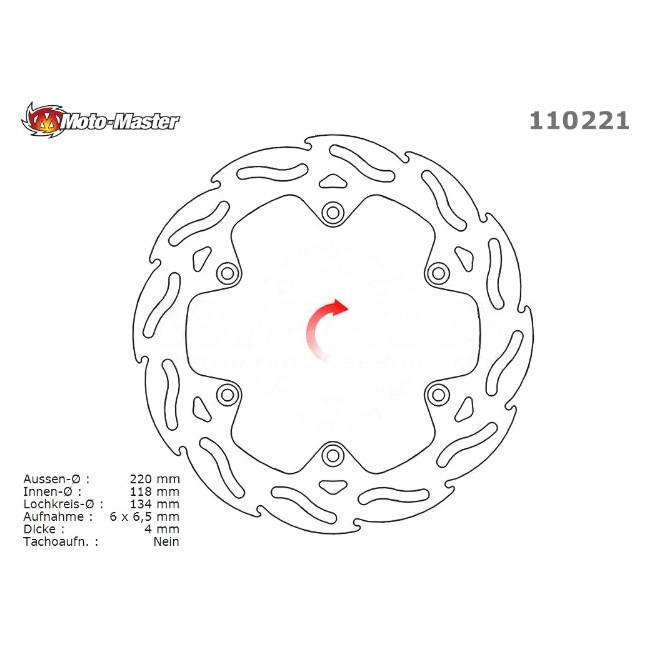 standard rear brake disc, DRZ400