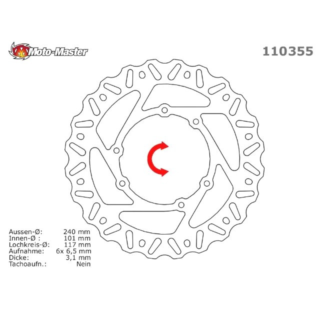 MM NITRO front brake disc, Honda CRF -14