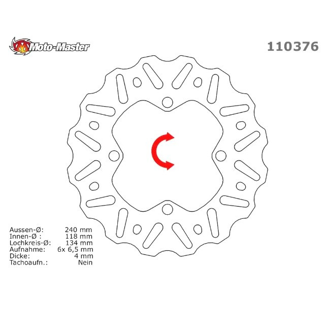 MM NITRO rear brake disc, RM 125/250 06-