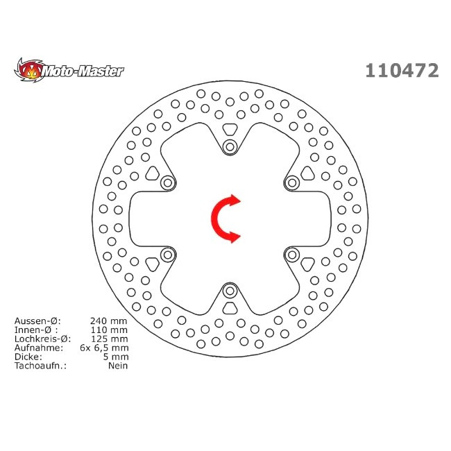 MM HALO rear brake disc, HQV 701 Enduro/SMR