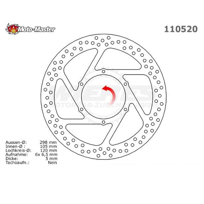 MM HALO front brake disc, G650 X-Challenge