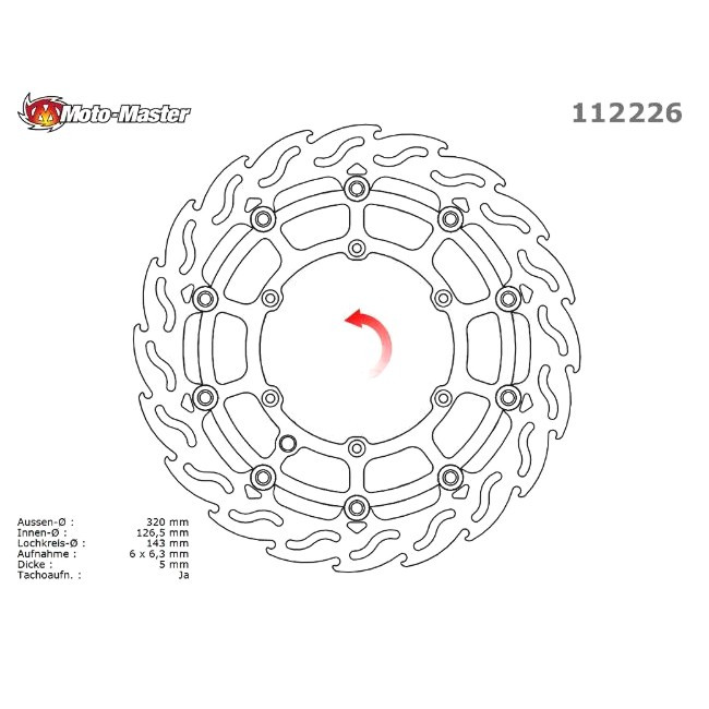 MM RACE front brake disc, KTM LC4 SM