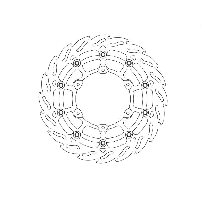 MM FLAME front brake disc, HQV 701 SMR