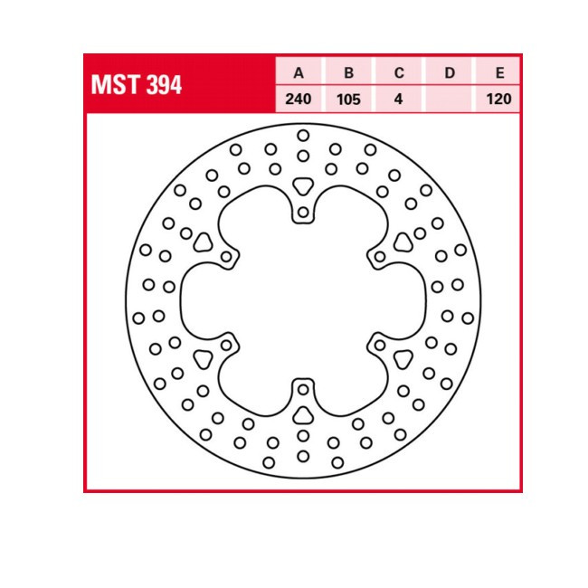 TRW rear brake disc, G650 X-Challenge/X-Country