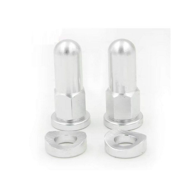 rim lock tower nut & spacer, silver