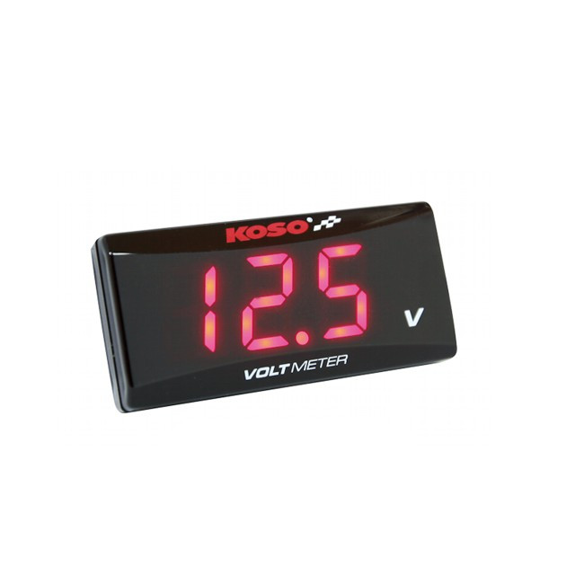 KOSO SUPER SLIM voltmeter, red