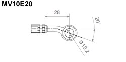 MV10E20 - 20° gebogen