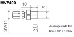 MVF400 - M10 x 1,0 fest