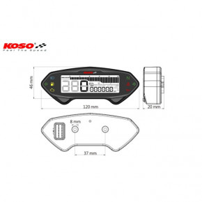 KOSO DB-01RN motocycle cockpit