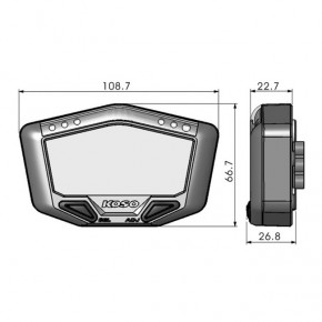 KOSO DB-02R motocycle cockpit