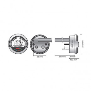 KOSO cockpit DL-03SR, Dia64mm