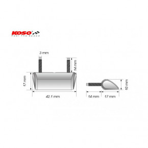 KOSO DROP LED registration plate illumination