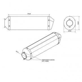 GPR SATINOX silencer, NX650 88-01