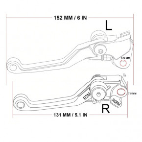 folding lever set, DRZ400